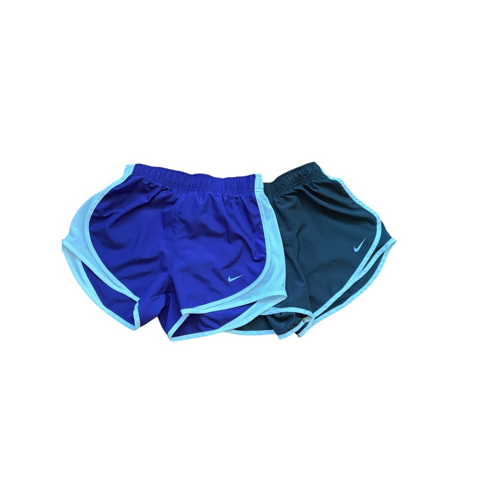 Nike Dri Fit Women Running Shorts Bundle Purple /Black XS Athletic Gym Workout